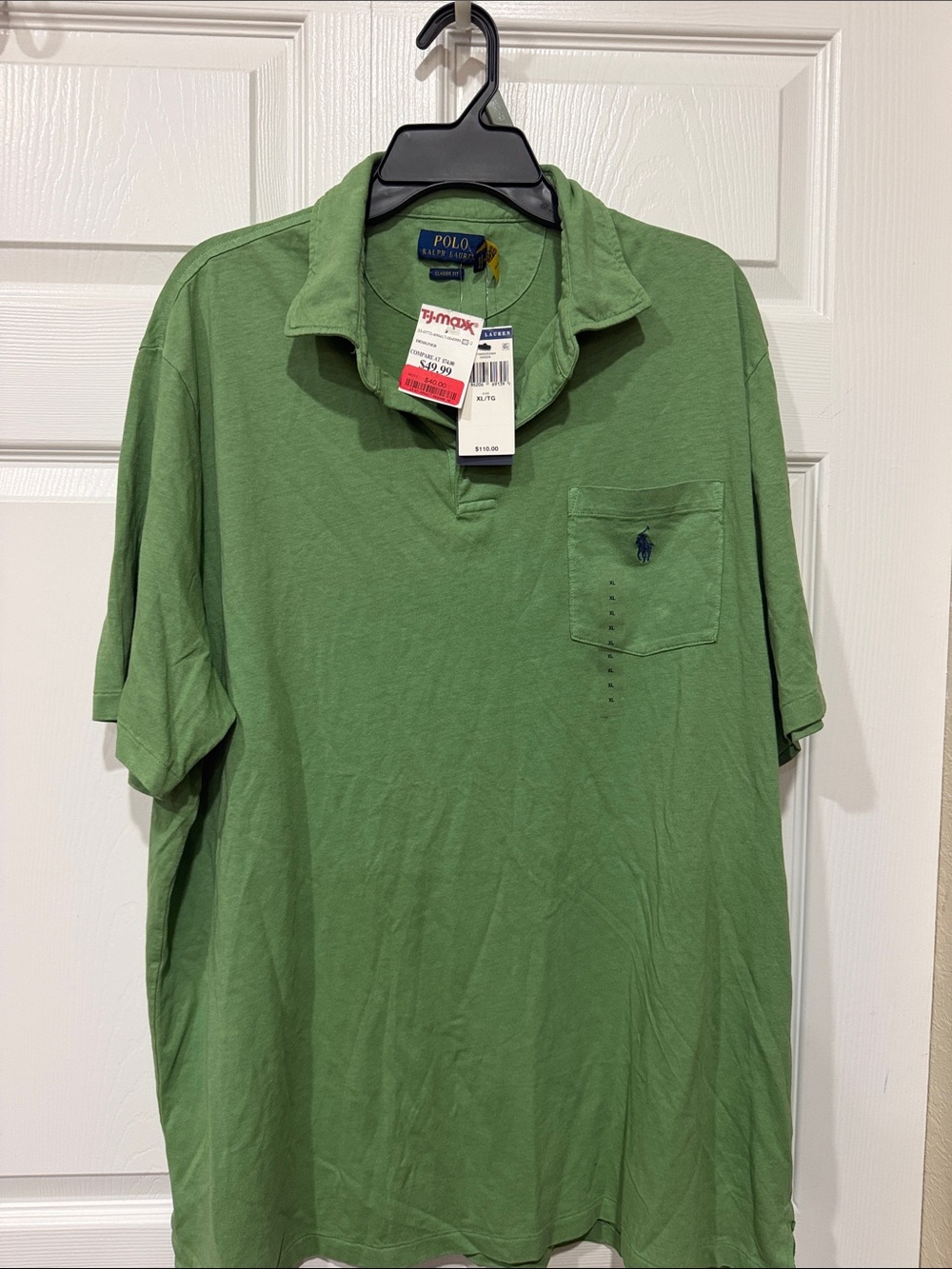 Polo by Ralph Lauren Light Green Pocket Polo Shirt